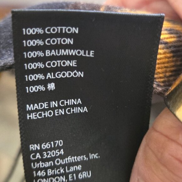 BDG 90s Mid Rise Bootcut Ankle Jeans Brown Mustard Plaid Cut Off Bottom Size 26 - Picture 15 of 15